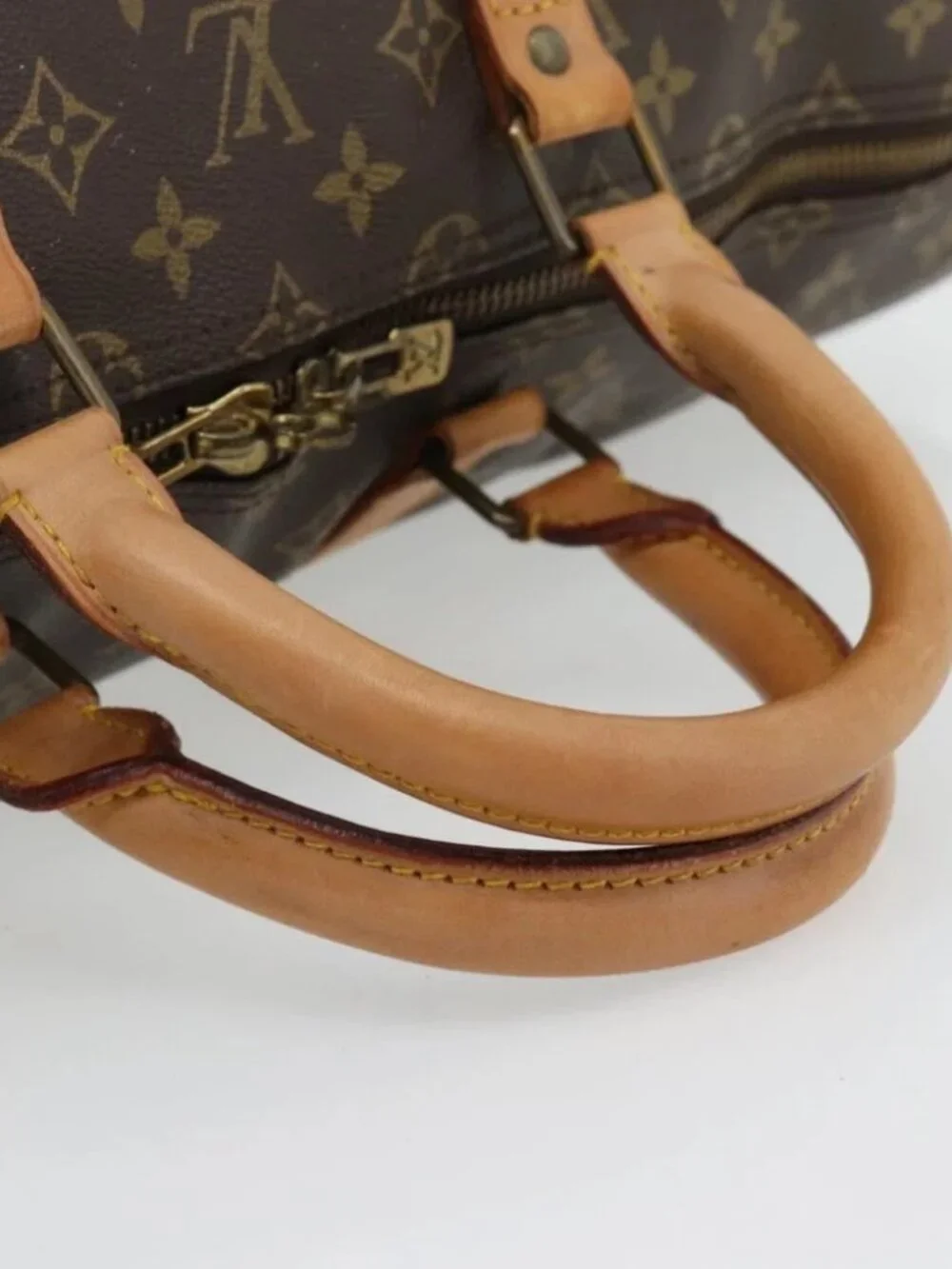 LOUIS VUITTON Monogram Keepall 55 Boston Bag M41424 LV Auth ka4447